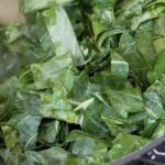 Collard Greens in pot